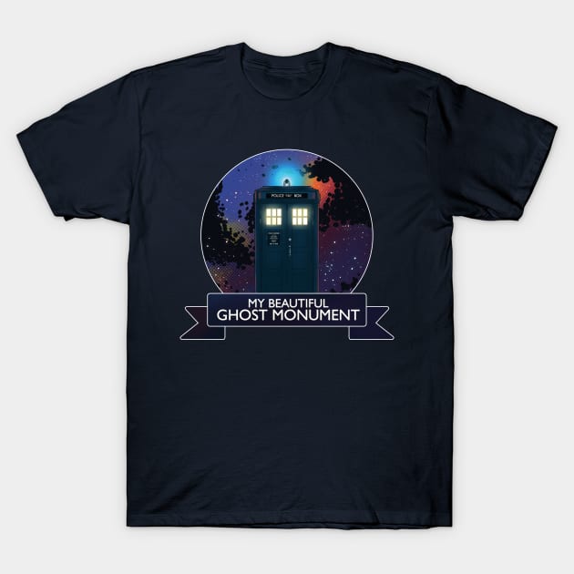 My Beautiful Ghost Monument T-Shirt by LorranNery